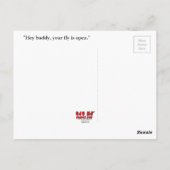 Postkarte "Bar Fliegen" (Rückseite)
