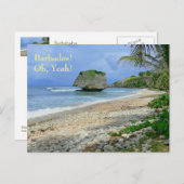 Postkarte, BARBADOS! OH, JA!/ BATHSHEBA ROCK Postkarte (Vorne/Hinten)