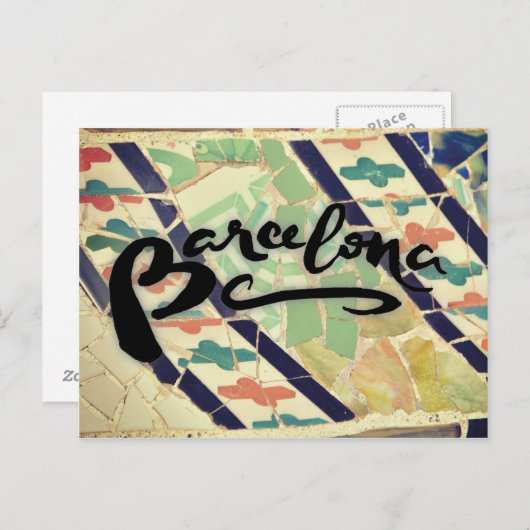 Postkarte Barcelona (Vorne/Hinten)