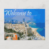 Postkarte Barcelonas Spanien (Vorderseite)