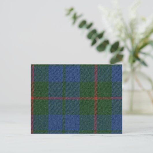 Postkarte Barclay Jagd Alter Tartan (Stehend Vorderseite)