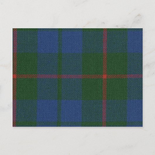 Postkarte Barclay Jagd Alter Tartan (Vorderseite)