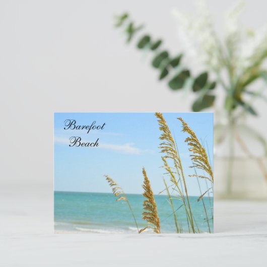Postkarte Barefoot Beach (Stehend Vorderseite)