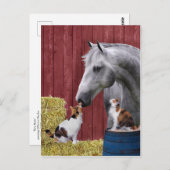 Postkarte "Barn Buds" (Vorne/Hinten)