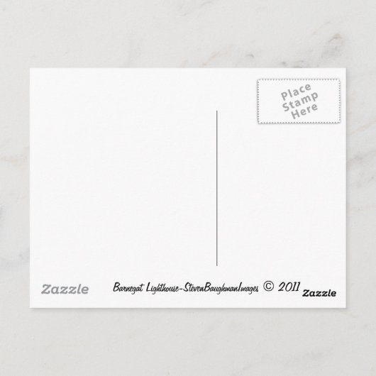 Postkarte Barnegat Lighthouse (Rückseite)