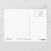 Postkarte "Be Lucky and Hooley On" (Rückseite)
