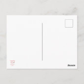 Postkarte "Be my Valentine" (Rückseite)