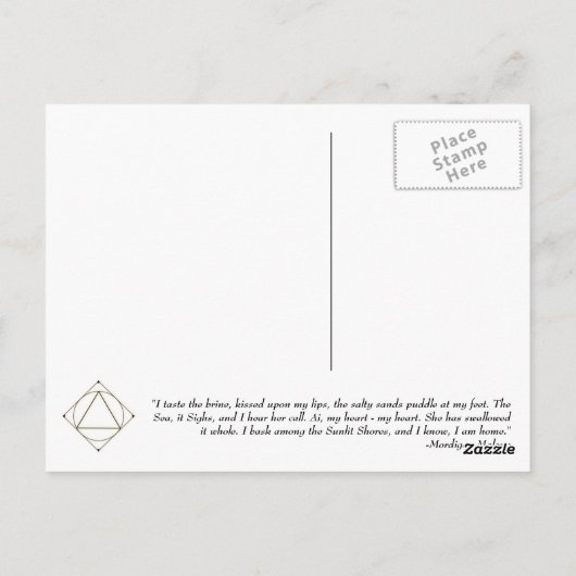 Postkarte "Beach Dreams" (Rückseite)