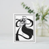 Postkarte: Beardsley Illustration Postkarte (Stehend Vorderseite)
