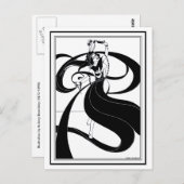 Postkarte: Beardsley Illustration Postkarte (Vorne/Hinten)