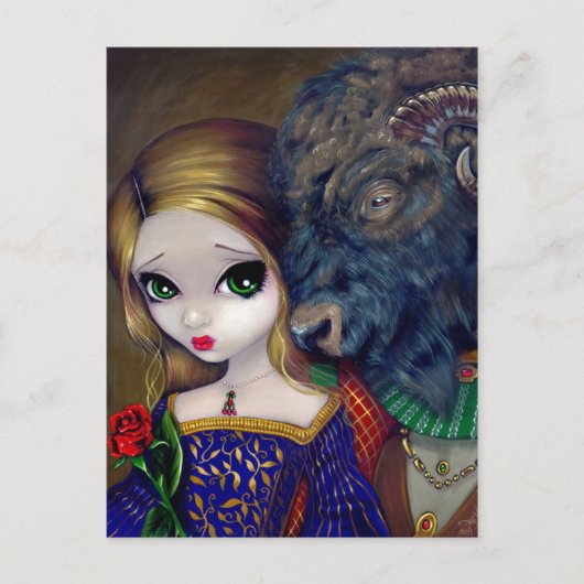 Postkarte "Beauty and the Beast" (Vorderseite)