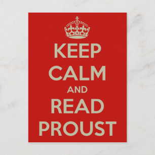 Postkarte behalt Calm Proust