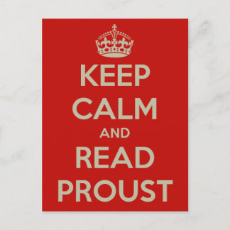 Postkarte behalt Calm Proust