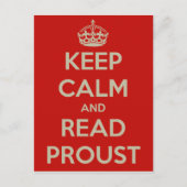 Postkarte behalt Calm Proust (Vorderseite)