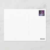 POSTKARTE "BEHALT CALM UND FAHRE DEIN UNICORN" GAL (Rückseite)