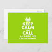 Postkarte "Behalt Ruhe" (Vorne/Hinten)