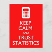 Postkarte behalt von Calm Trust-Statistiken