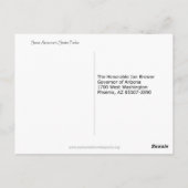 Postkarte beim Gouverneur (Rückseite)