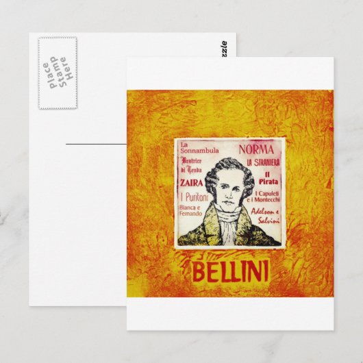 Postkarte Bellini (Vorne/Hinten)