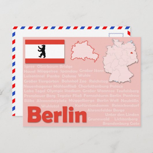 Postkarte "Berlin" (Vorne/Hinten)