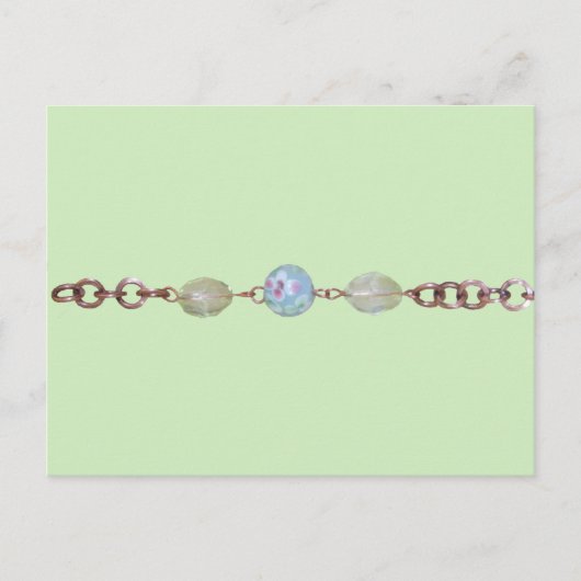 Postkarte - Bezüge und Kupferketten (Vorderseite)