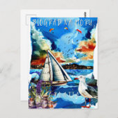 Postkarte - Biograd na Moru (Vorne/Hinten)