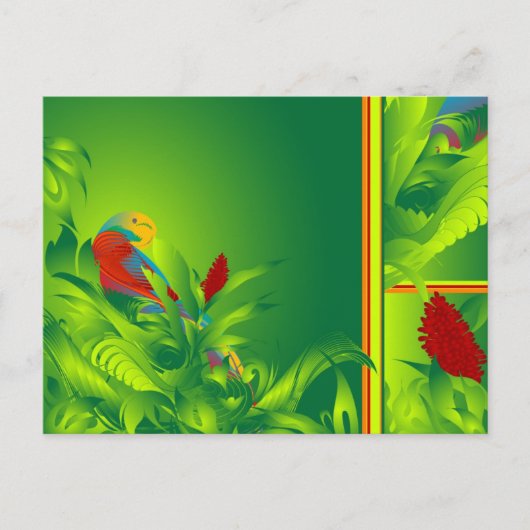 Postkarte Bird O'Paradise (Vorderseite)