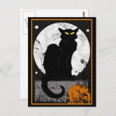Postkarte "Black Cat" (Vorne/Hinten)