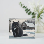Postkarte Black Cat Reihe 2 02 (Stehend Vorderseite)