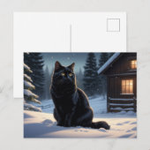 Postkarte Black Cat Reihe 2 07 (Vorne/Hinten)