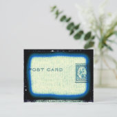 "Postkarte" (blau) Postkarte (Stehend Vorderseite)