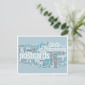 Postkarte "Blau verschieben" (Stehend Vorderseite)