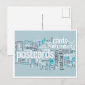 Postkarte "Blau verschieben" (Vorne/Hinten)