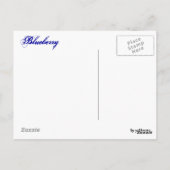 Postkarte - Blaubeere (Rückseite)