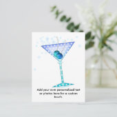 Postkarte - BLAUE MARTINI (Stehend Vorderseite)
