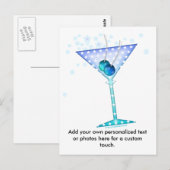 Postkarte - BLAUE MARTINI (Vorne/Hinten)