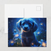 Postkarte Blaulicht (Vorne/Hinten)