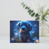 Postkarte Blaulicht (Stehend Vorderseite)