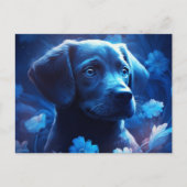 Postkarte Blaulicht (Vorderseite)