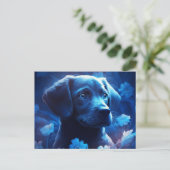 Postkarte Blaulicht (Stehend Vorderseite)