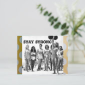 Postkarte bleib stark (Stehend Vorderseite)