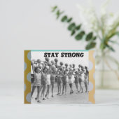 Postkarte bleibe stark (Stehend Vorderseite)
