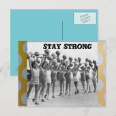 Postkarte bleibe stark (Vorne/Hinten)