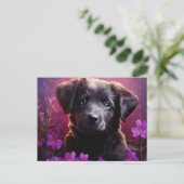 Postkarte Blume der Liebe (Stehend Vorderseite)