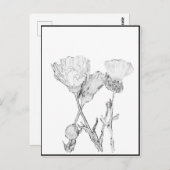 Postkarte - Blume in Farbe (Vorne/Hinten)