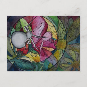 Postkarte: "Blume Spider" Postkarte