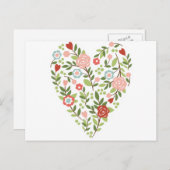 Postkarte - Blumenkohl - Valentinstag (Vorne/Hinten)