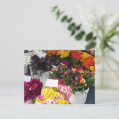 Postkarte – Blumenmarkt (Stehend Vorderseite)