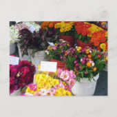 Postkarte – Blumenmarkt (Vorderseite)
