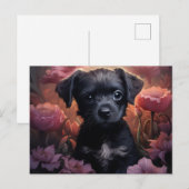 Postkarte Blüte Blüte Hündin (Vorne/Hinten)